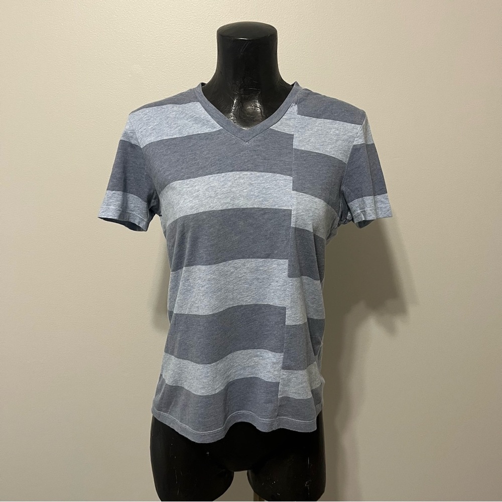 Grey Striped Armani Exchange Tee